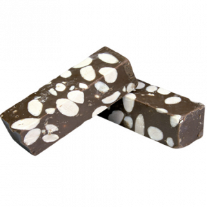 Chocolate Nougat with Almonds